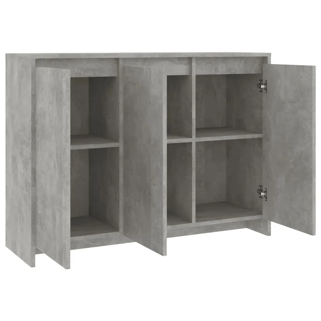 Buffet credenza cassettiera armadio mobile contenitore organizer per cucina soggiorno salotto 102 x 33 x 75 cm legno ingegnerizzato grigio 02_0031834