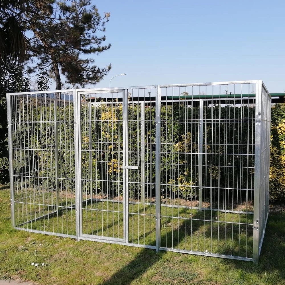 Recinto per cani box modulare solo perimetro metri 3 x 2 viteria compresa