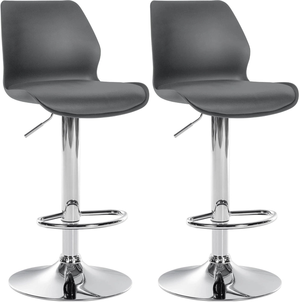 Set di 2 sgabelli da bar Gilbert in plastica 3