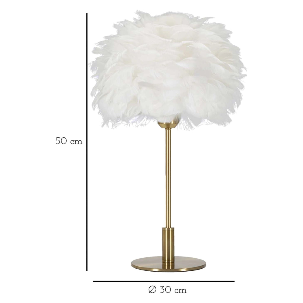 Bala, Lampada da Tavolo Necessaria 1 Lampadina, oro