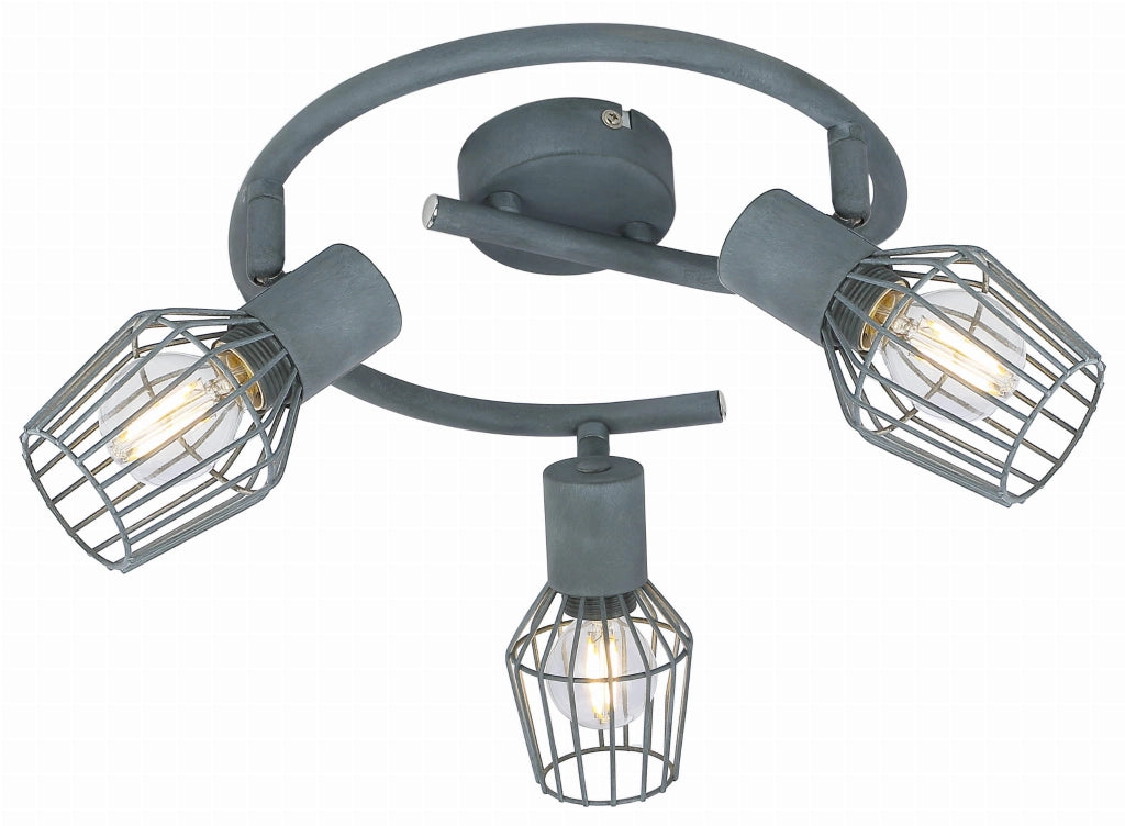 Plafoniera Candellux Viking 98-68040 grigia 3xE14 43cm