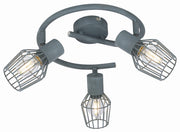 Plafoniera Candellux Viking 98-68040 grigia 3xE14 43cm