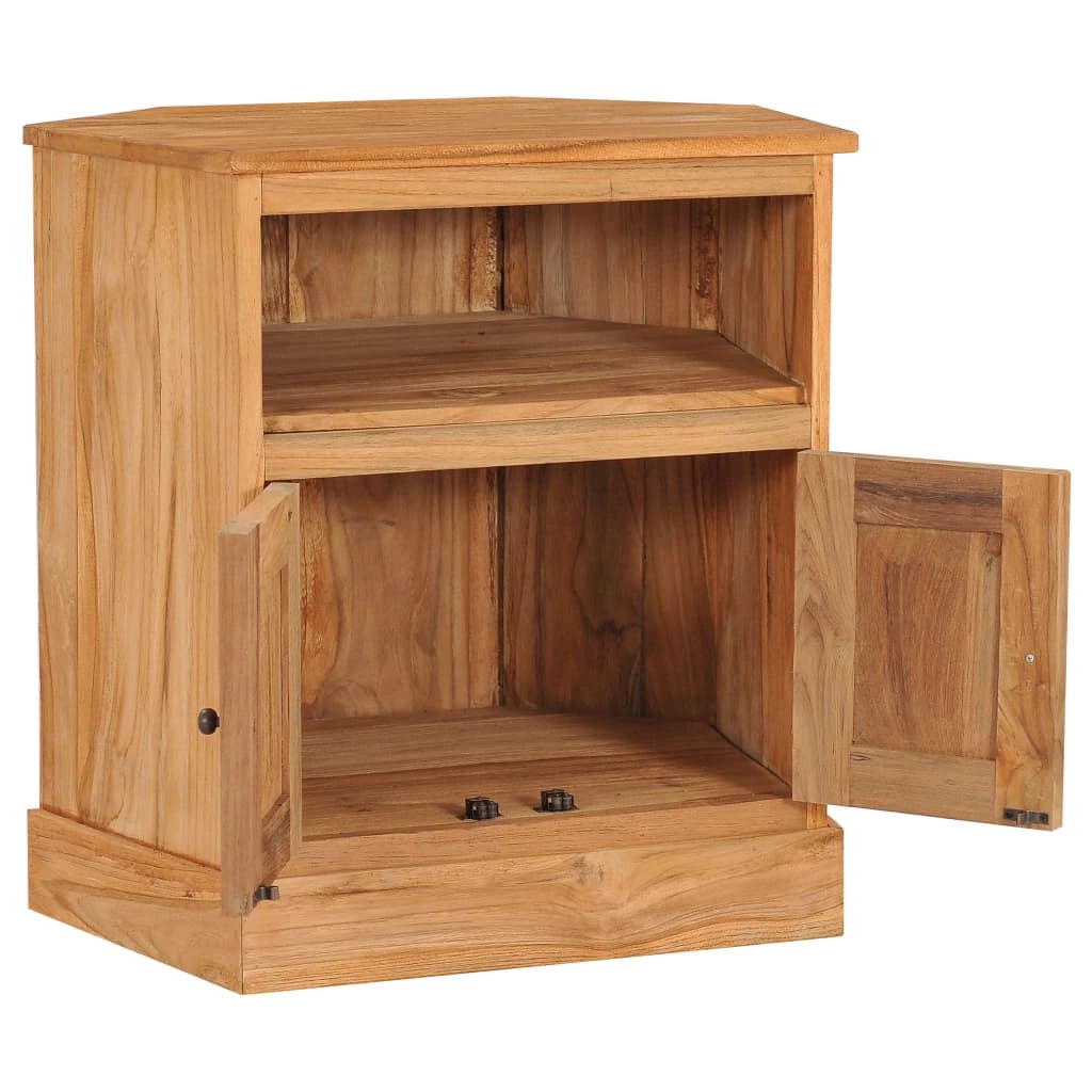 Credenza buffet cassettiera mobile contenitore organizer cucina soggiorno angolo salotto 60 x 45 x 60 cm legno massello di teak marrone 02_0031750