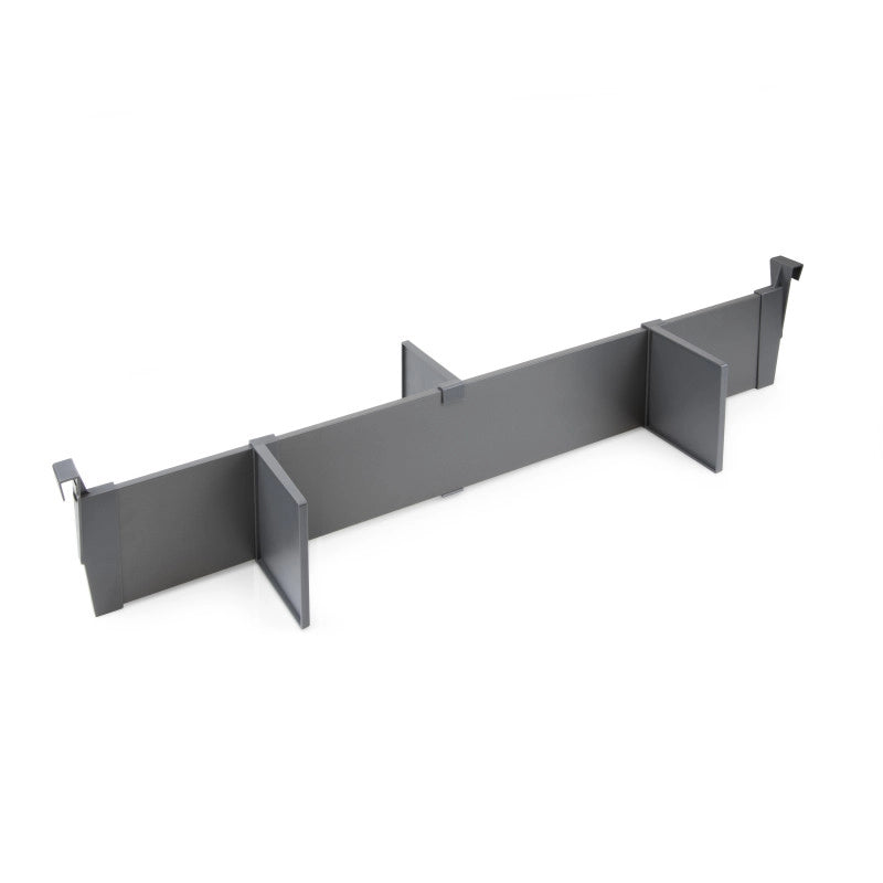 Cassetto esterno Vertex con regolazione 3D altezza 93mm, 40kg, profondità 350mm, Acciaio, Verniciato bianco
