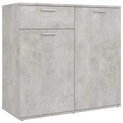 Credenza | Madia | Buffet da pranzo | Armadio da pranzo Grigio Cemento 80x36x75 cm in Legno Multistrato