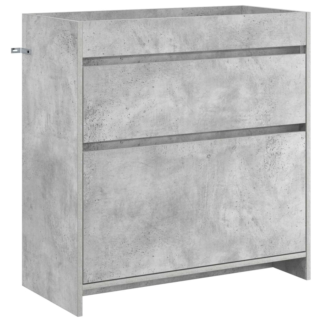 Mobiletto da Bagno Sotto Lavabo Grigio Cemento
