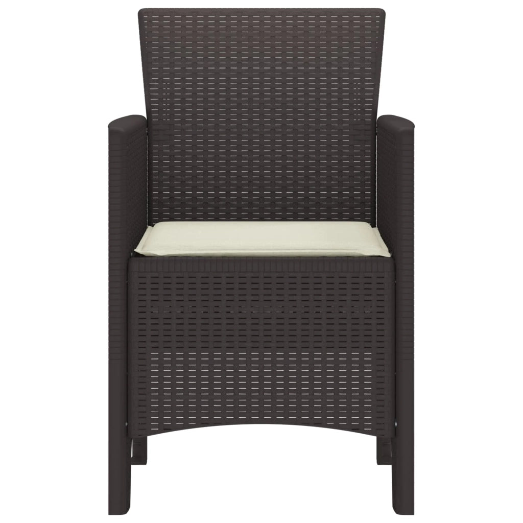 Sedia da Giardino 2 pcs Marrone 53 x 49 x 85 cm Polipropilene 847457
