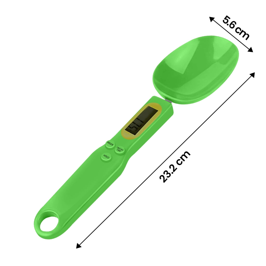 Cucchiaio dosatore elettronico con display LCD e tara integrata Verde Avizar