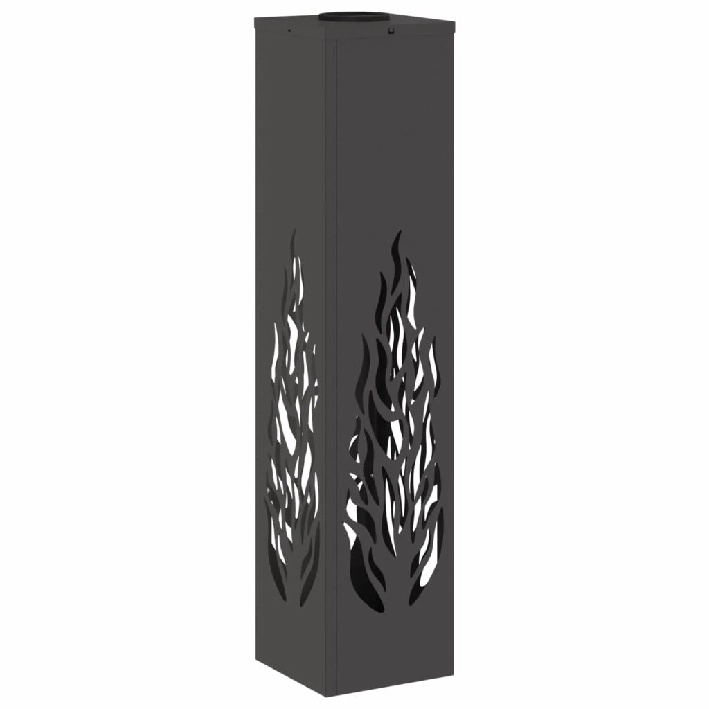 Faro LED solare per sentieri 2 pcs Nero 879800