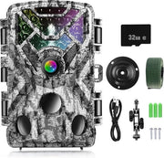 Camera da Caccia per Esterno - Camera da Caccia con Visibilità Notturna - 30 Metri di Raggio - Set di Avvio Completo - Resistente alle Intemperie - 0.2 Secondi di Tempo di Risposta