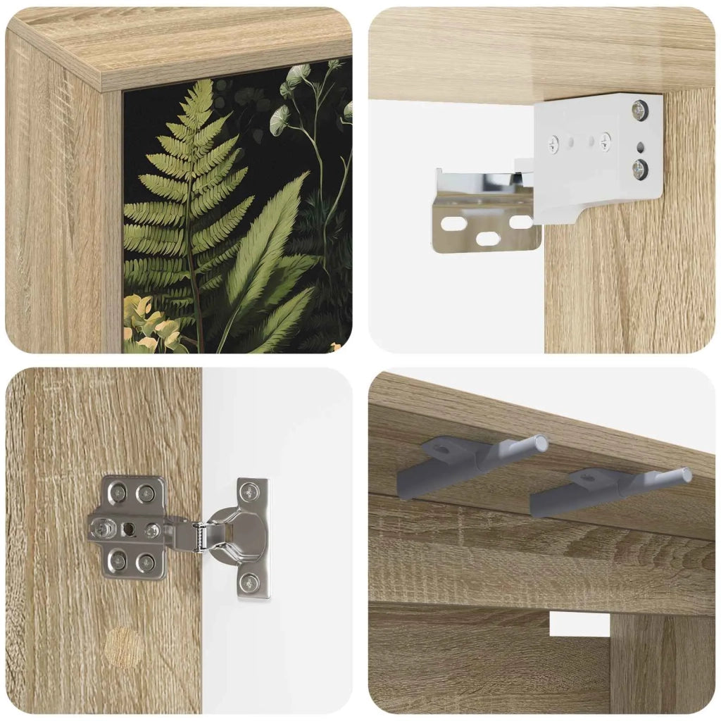 Mobile TV da Parete RHENEN 69 x 33 x 40 cm Rovere Sonoma 8007109