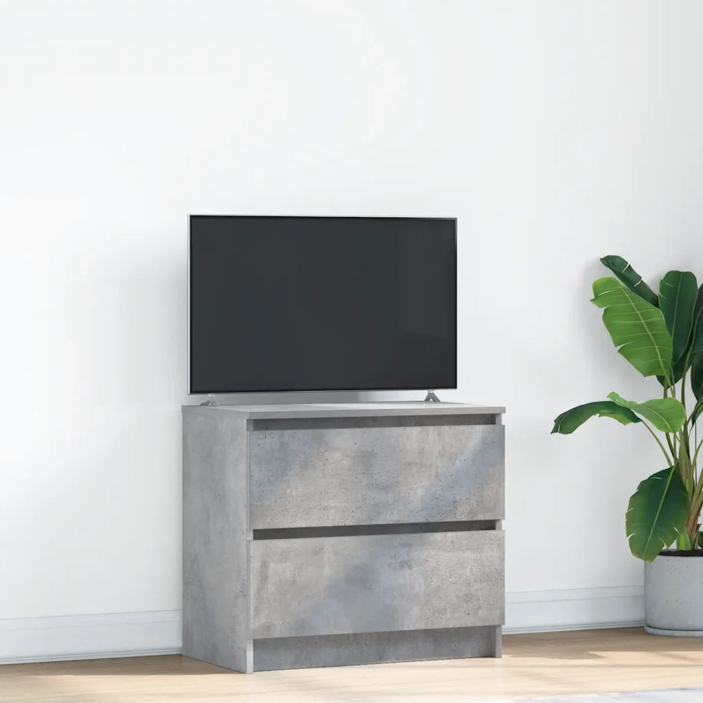 vidaXL Mobile Porta TV Grigio Cemento 60x35x54 cm in Legno Multistrato