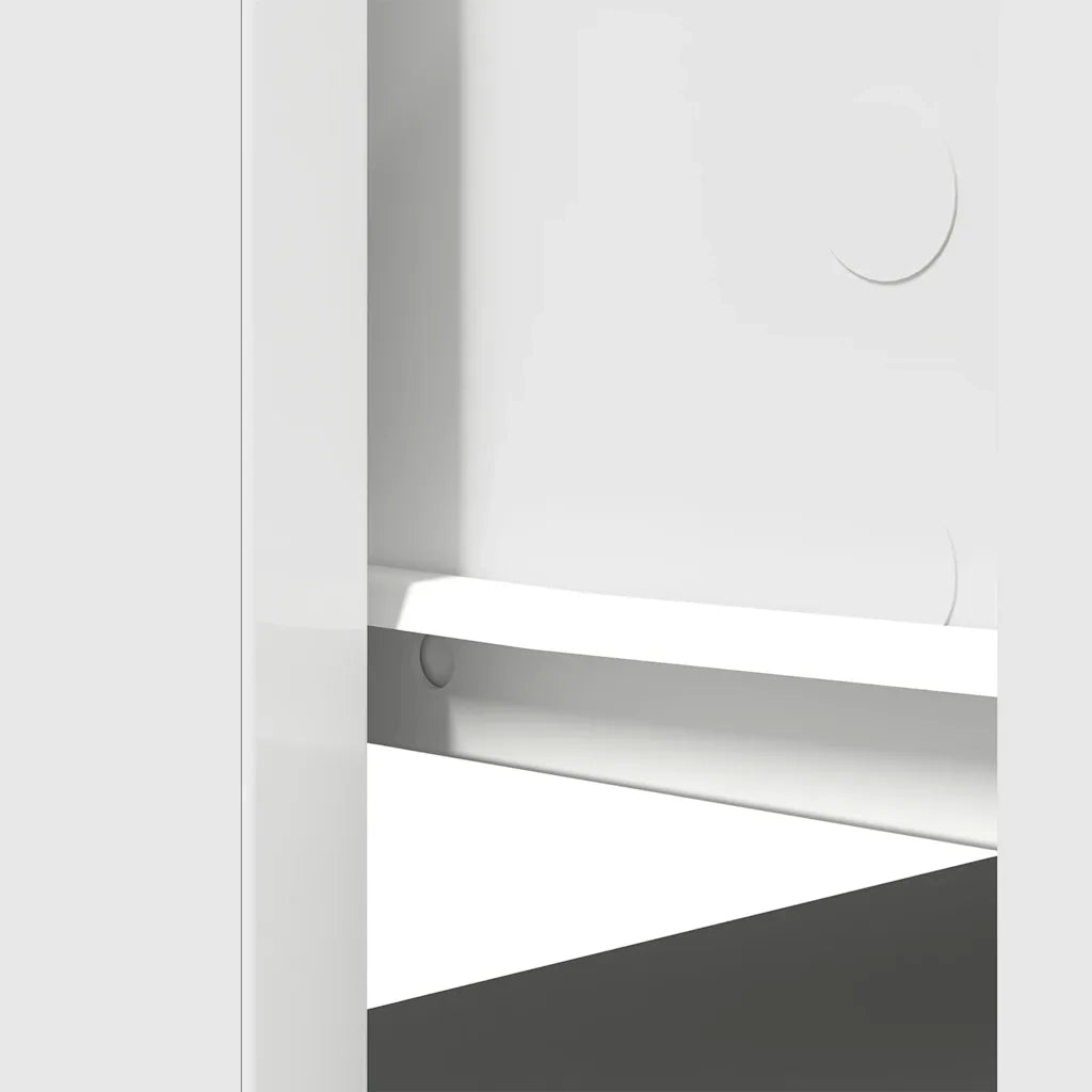Tavolo Consolle con Cassetti Bianco 85,5x38,5x74,5 cm 861391
