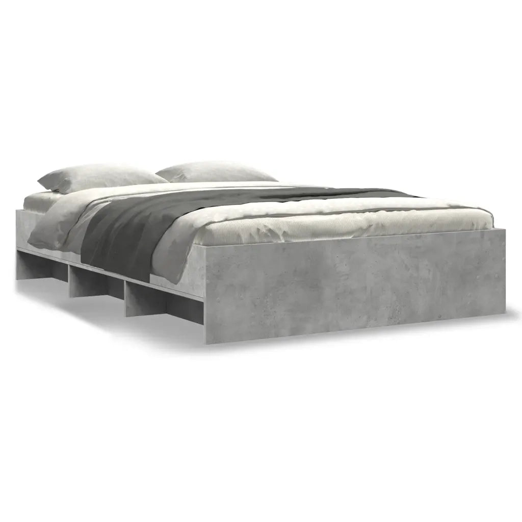 Giroletto-Struttura Letto Grigio Cemento 120x190 cm in Legno Multistrato 928851