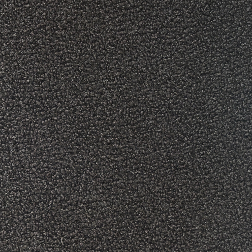 Poltrona nero e marrone scuro con rivestimento in bouclé design retrò gambe in legno per soggiorno