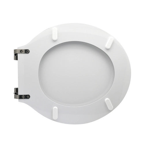 SEDILE WC PER GLOBO VASO BOWL 50 FORMA 2- Bianco - Cerniere C espansione- CW- pezzi 1