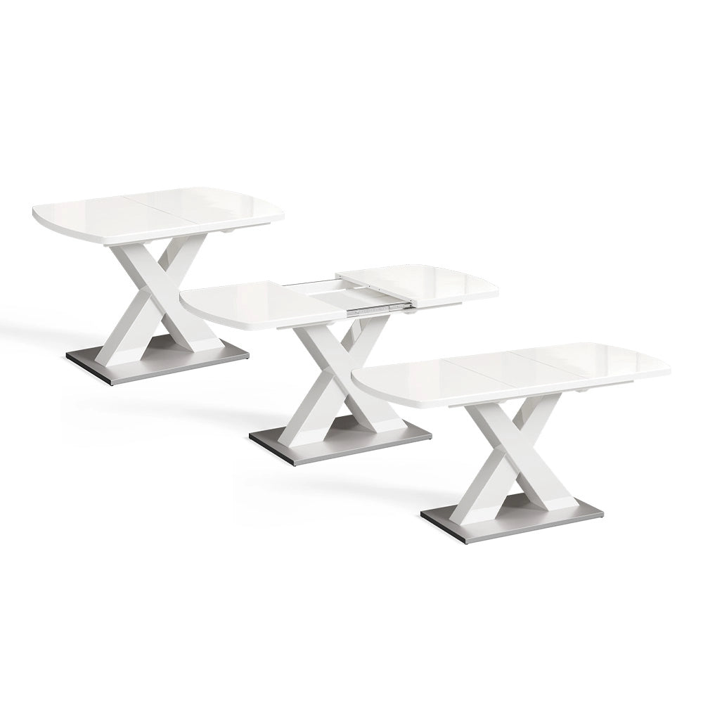 Tavolo da pranzo Chinto Bianco 120 x 80 cm Estensibile Vicco