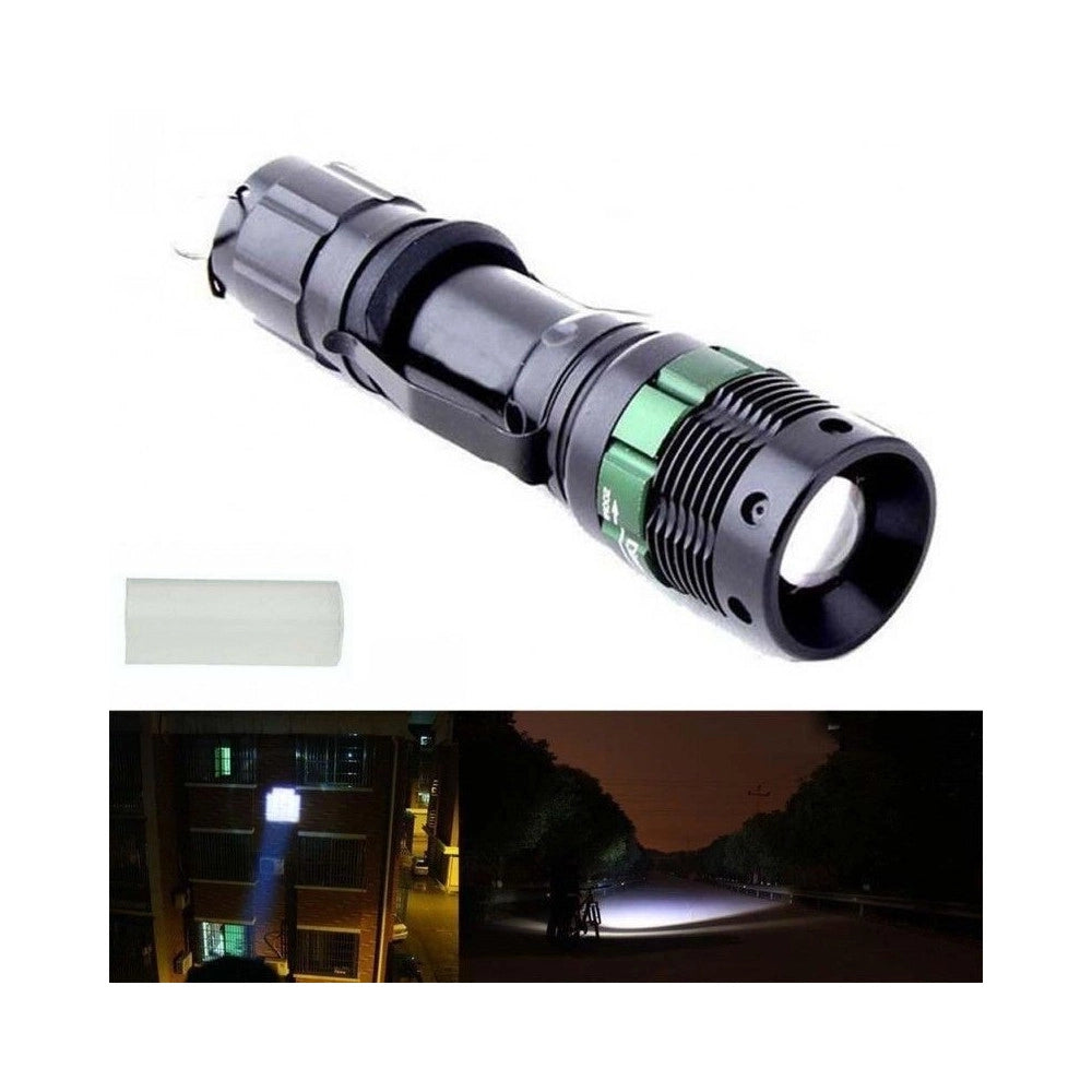 Trade Shop - Torcia Tattica Militare Cree Led Xenon Zoom Ricaricabile 15000w -