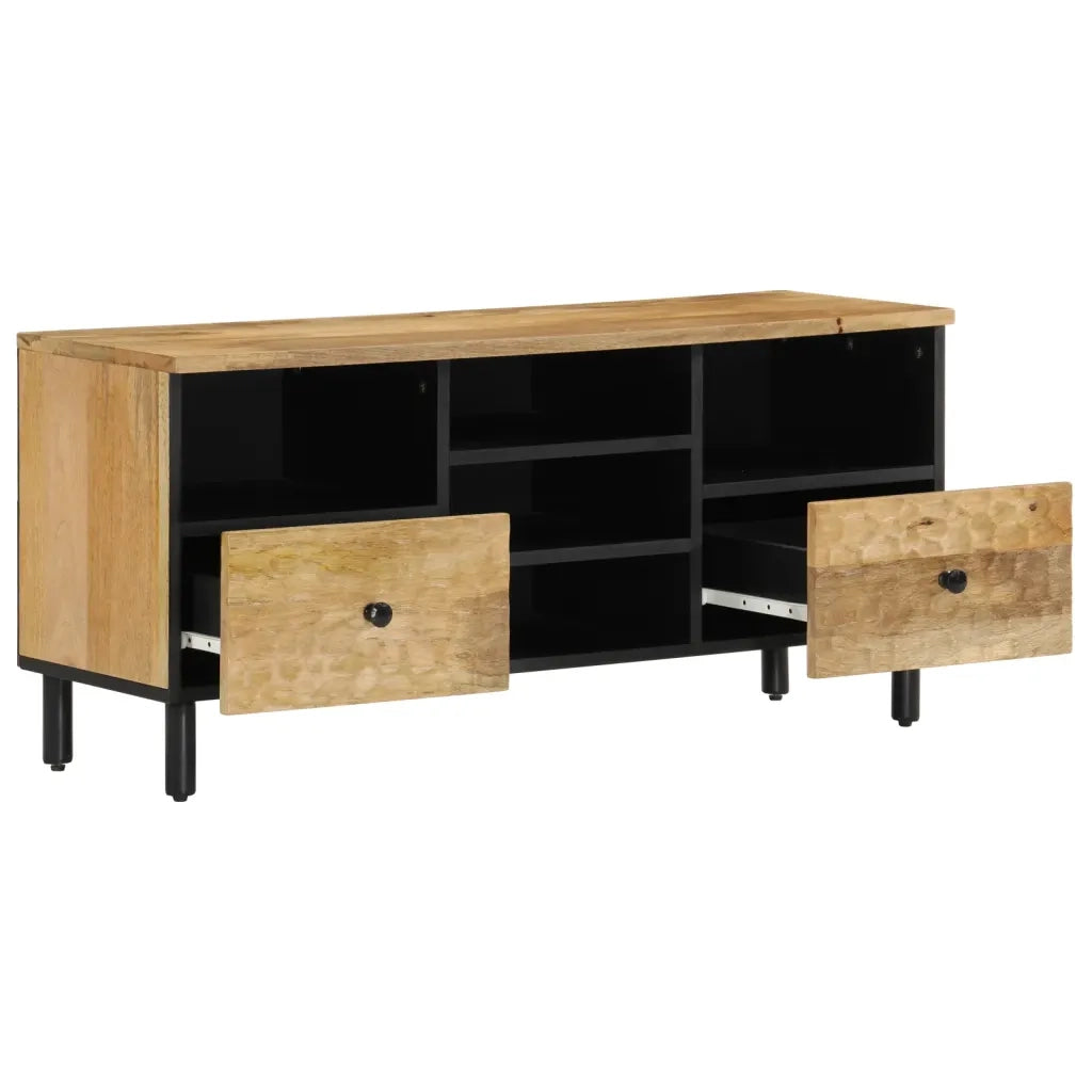 Mobile Porta TV 100x33x46 cm in Legno Massello di Mango 356909