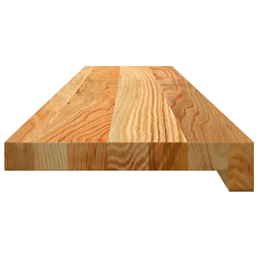 vidaXL Davanzali 2 pz Marrone Chiaro 100x20x2cm Legno Massello Rovere