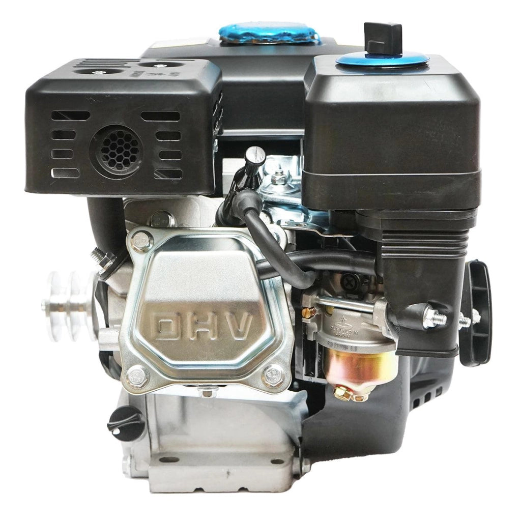 Motore a Scoppio 7,5 CV, Motore a Benzina 4 Tempi 242cc con Albero Ø 20 mm e Puleggia, Avviamento a Strappo Breckner Germany