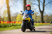 Moto Elettrica per Bambini Licenza Ufficiale Honda NC750X 12V 4,5Ah Giallo