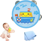 Tamboresco per bambini | Tamburo a mano in plastica | Batterie per bambini | Strumento musicale regalo