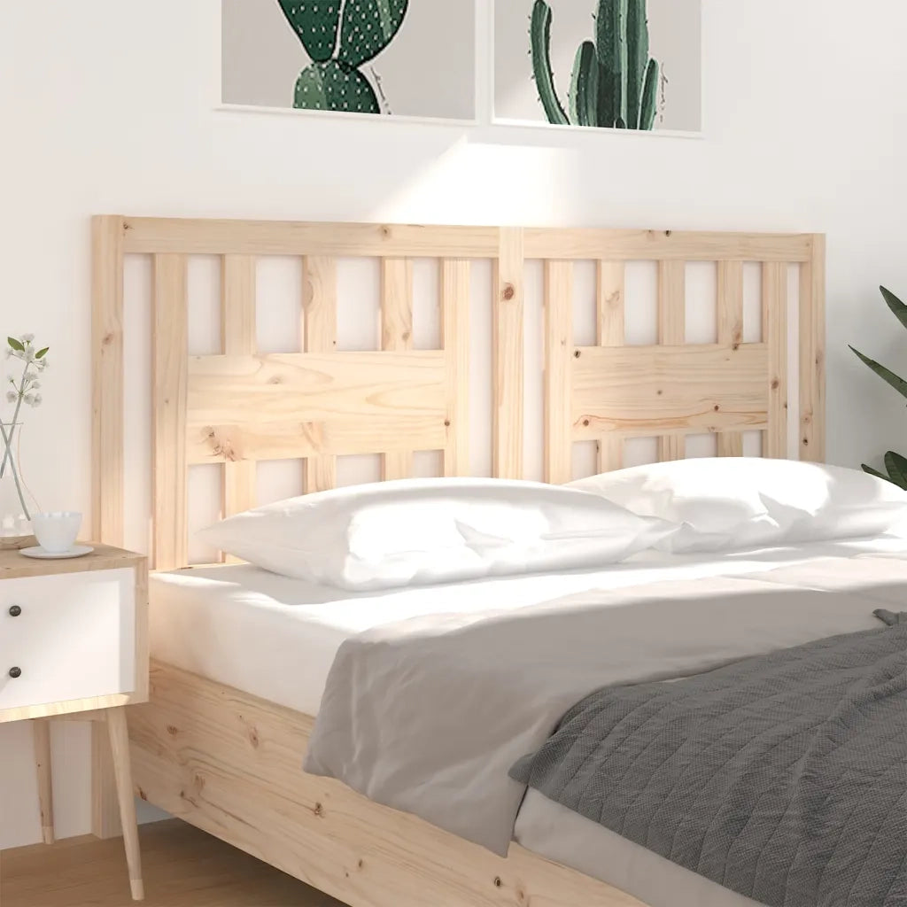 Testiera per Letto 186x4x100 cm in Legno Massello di Pino