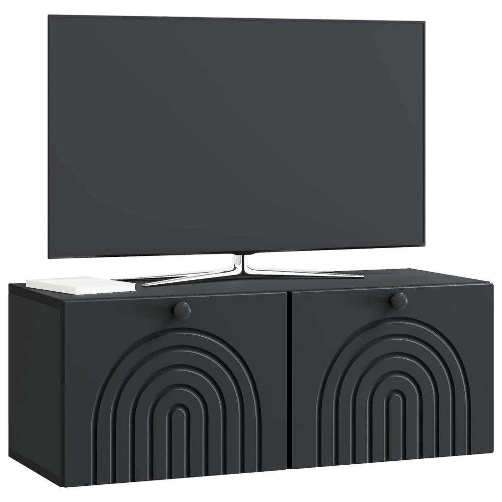 Mobile Porta TV da Muro Nero 78,5 x 31 x 30 cm 898206