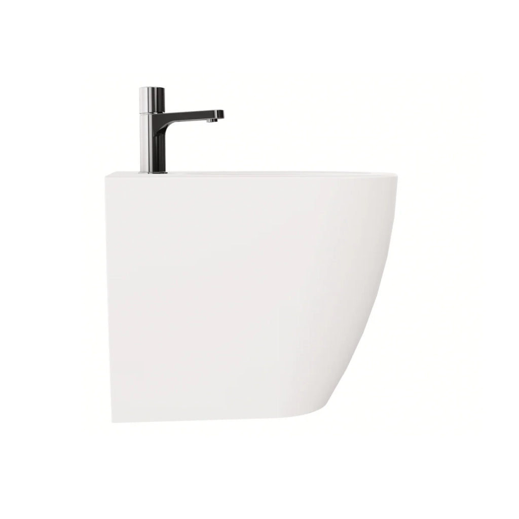 Bidet a Terra Azzurra Ceramica "Comoda" Bianco Opaco
