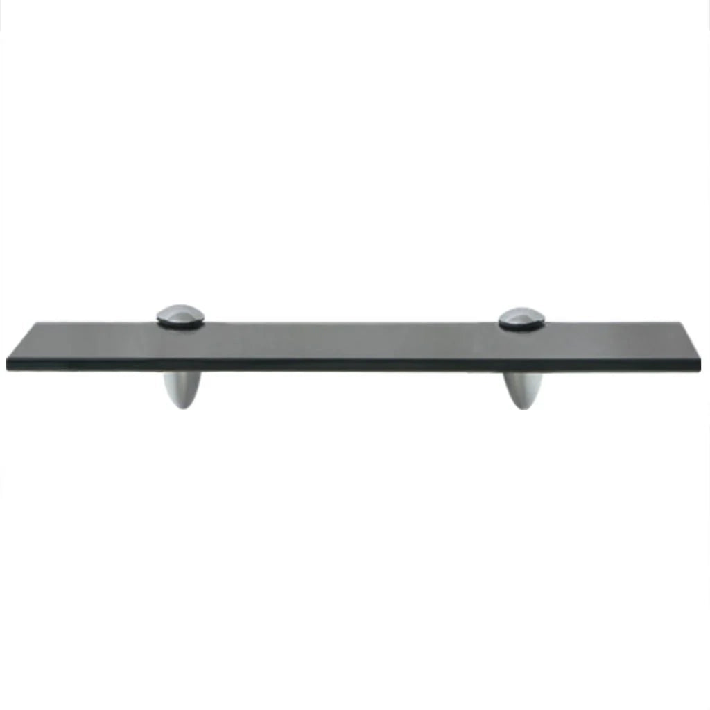 Mensola/armadietto/mobile in vetro da parete 40 x 20 cm spessore 8 mm nero 2702152/2