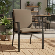Coussin Canvas Eco+ dossier 49 x 97 cm - MADISON SÃ©rie Stacking Stool - Taupe