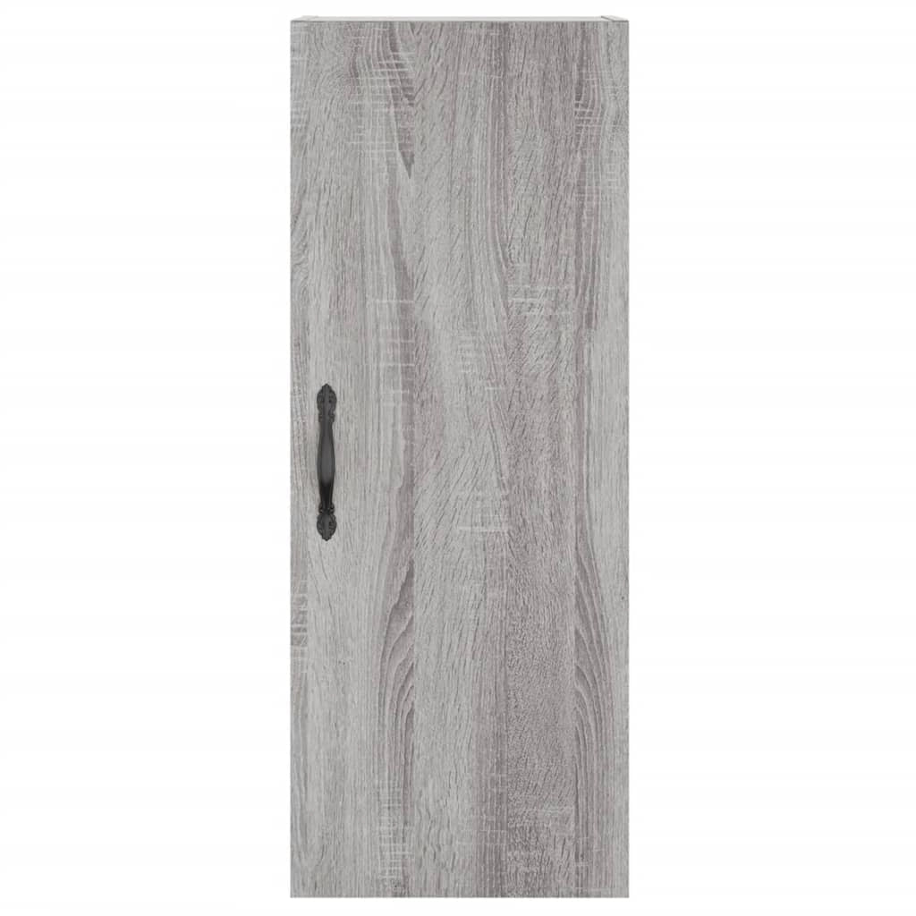 Buffet credenza cassettiera armadio mobile contenitore organizer cucina soggiorno salotto rovere Sonoma alto 34,5 x 34 x 180 cm legno ingegnerizzato grigio 02_0035227