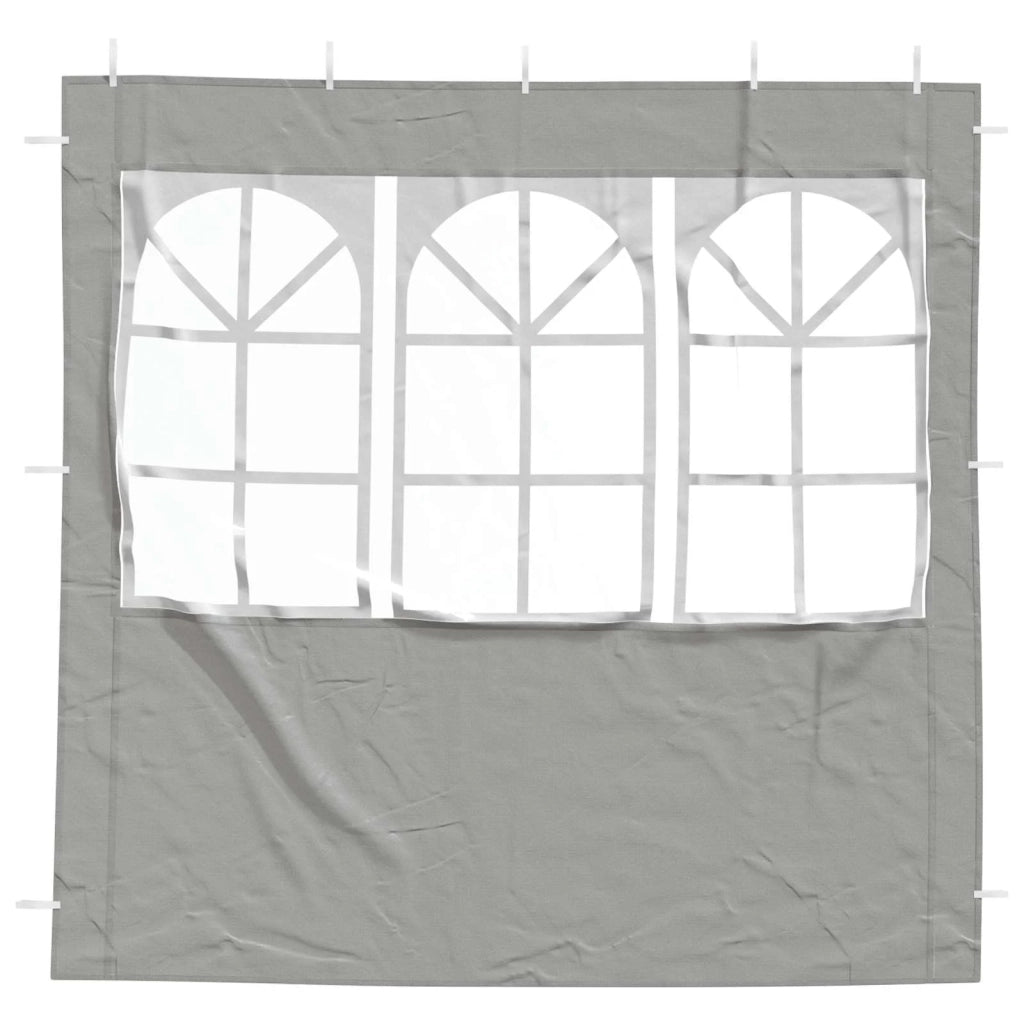 Parete per tenda da festa 2 pcs 200 x 195 cm Grigio Chiaro 42033017
