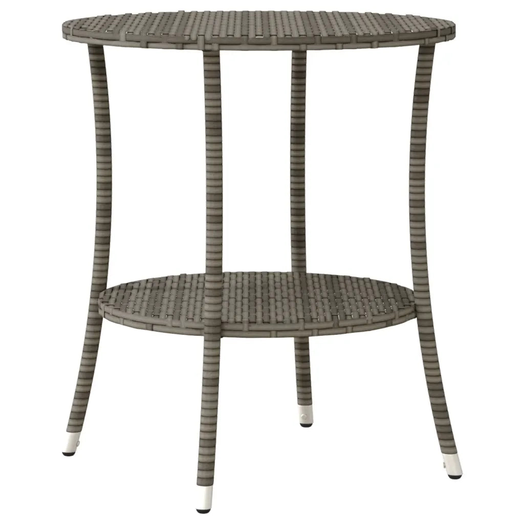 Set da BistrÃ² 3 pz con Cuscini Grigio in Polyrattan