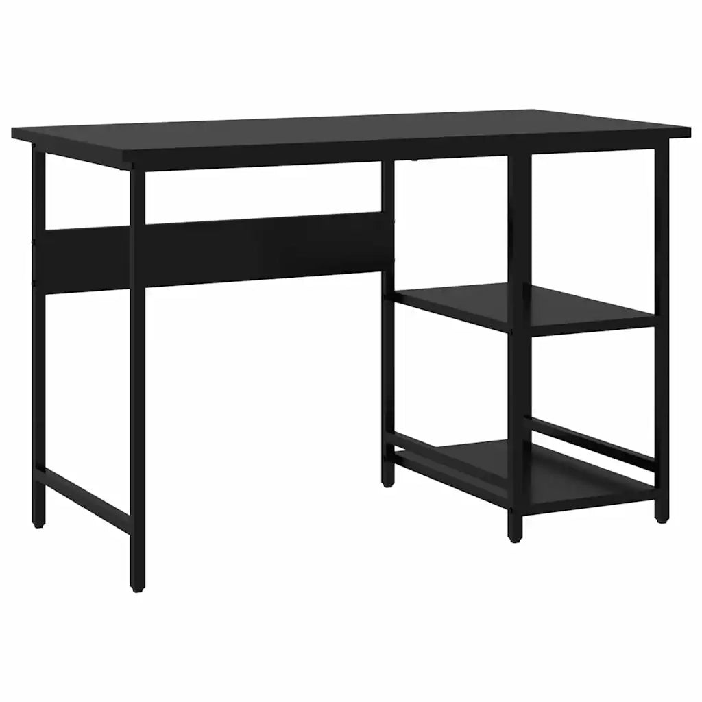 Scrivania per Computer Nera 105x50x72 cm in MDF e Metallo 20550