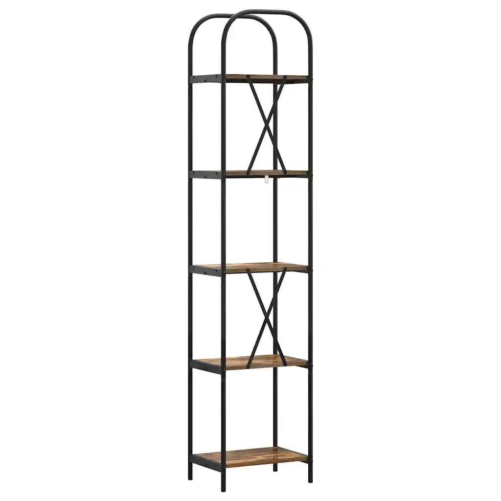Libreria Rovere fumé 40 x 30 x 183 cm Legno multistrato 879871