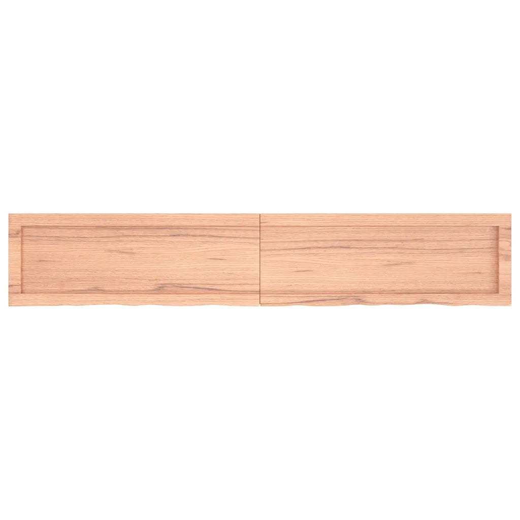Piano Bagno Marrone 160x30x(2-4) cm Legno Massello Trattato 3156153