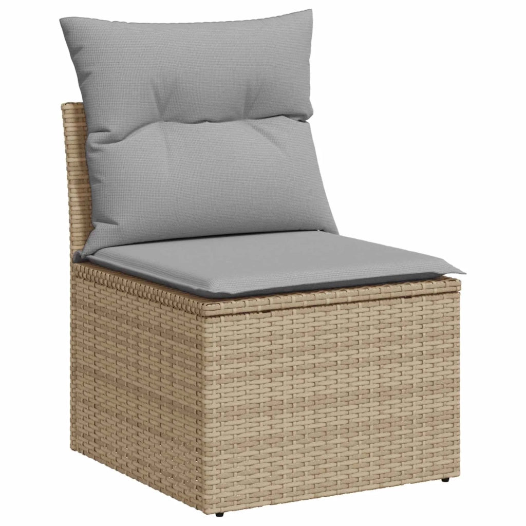 Set di divani 6 pz Beige e Grigio Chiaro 3447201