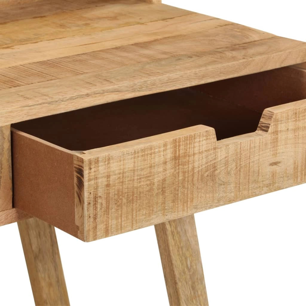 Scrivania postazione di lavoro scrivania per computer scrivania da studio 100 x 45 x 90 cm legno massello di mango grezzo marrone 02_0023366
