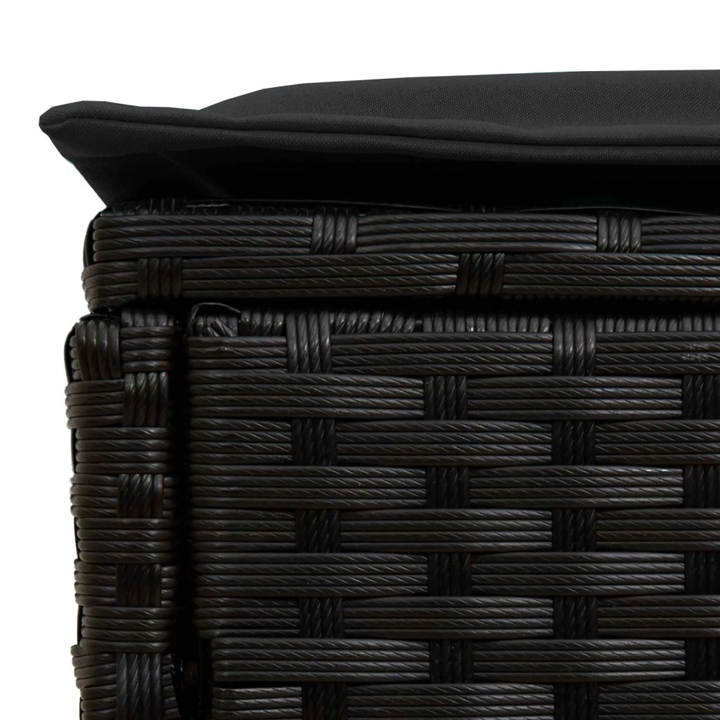 Poggiapiedi da Giardino 2 Pezzo Nero 38 x 38 x 45 cm 42025383