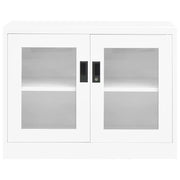 Armadio per Ufficio Bianco 90x40x70 cm in Acciaio 335926
