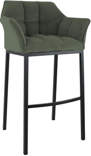 Sgabello bar Damaso B Cord con telaio a 4 piedi 3