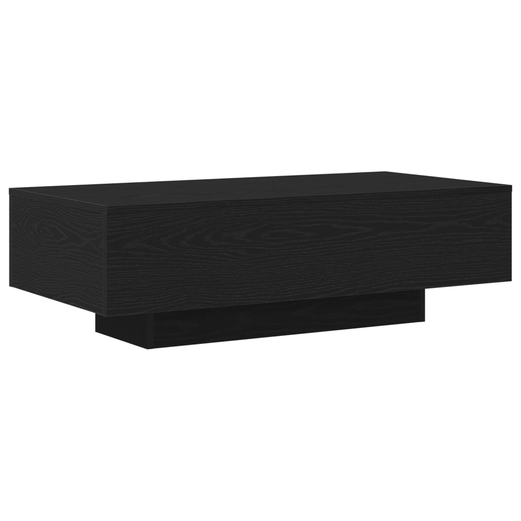 Tavolino da caffÃ¨  Nero Rovere 100x30x36,5 cm Legno ingegnerizzato
