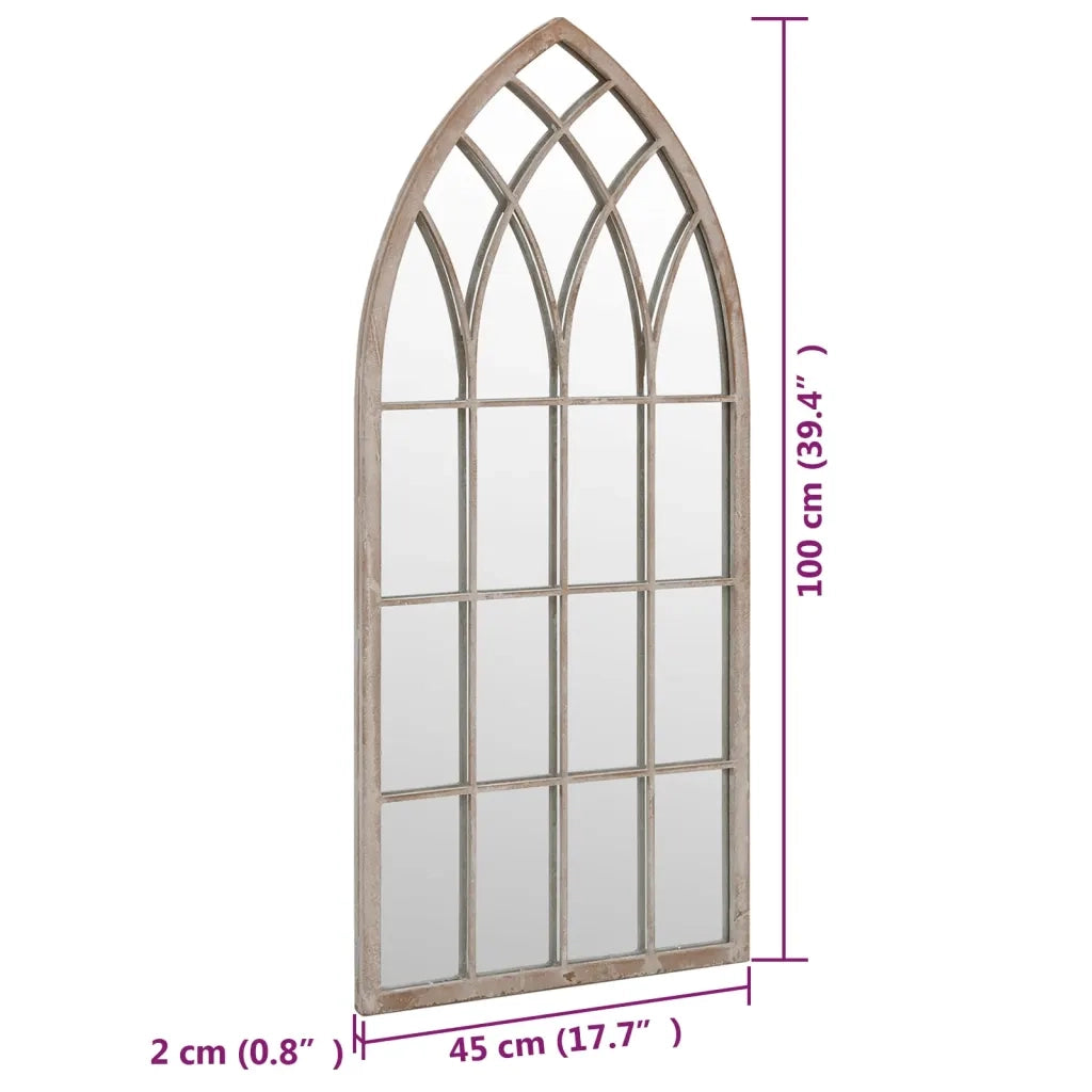 vidaXL Specchio Sabbia 100x45 cm in Ferro per Uso Interno