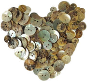 Knoppi per cucito 200 pezzi - Knoppi rotondi in legno - Varie misure 9/11/15 mm