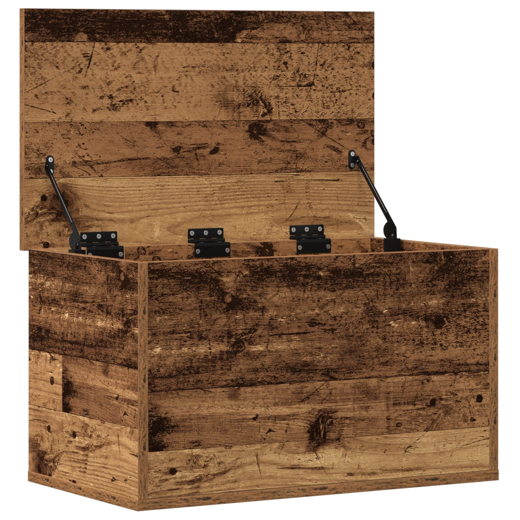 Cassa da Stoccaggio in Legno Vintage 60x35x35 cm in Legno Ingegnerizzato