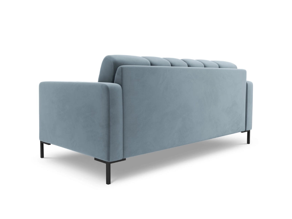Cosmopolitan Design - Divano "Bali" 2 posti in velluto azzurro 