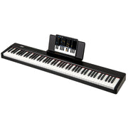 Tastiera per pianoforte elettrico 125 x 24 x 6 cm con sorgente audio da sogno e doppio suono stereo in nero 20_0011455