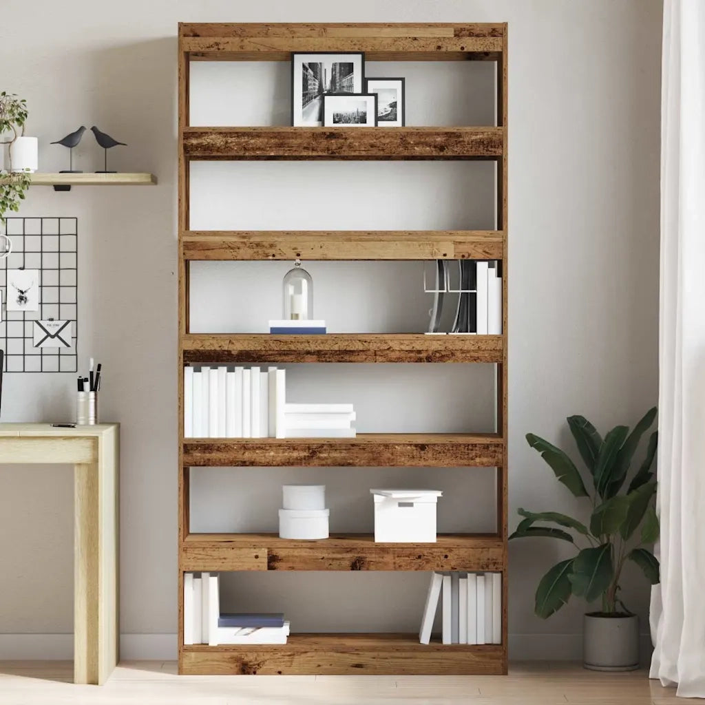 Armadio per Libri Legno di Rifiuto 100 x 30 x 198 cm 3333930
